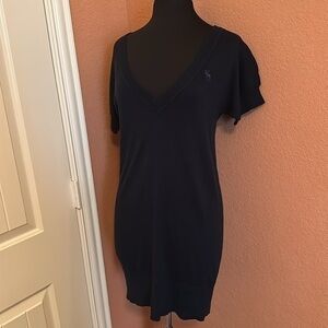 NWT Abercrombie and Fitch Cotton Silk Modal V Neckline Tunic Top Vintage Y2K